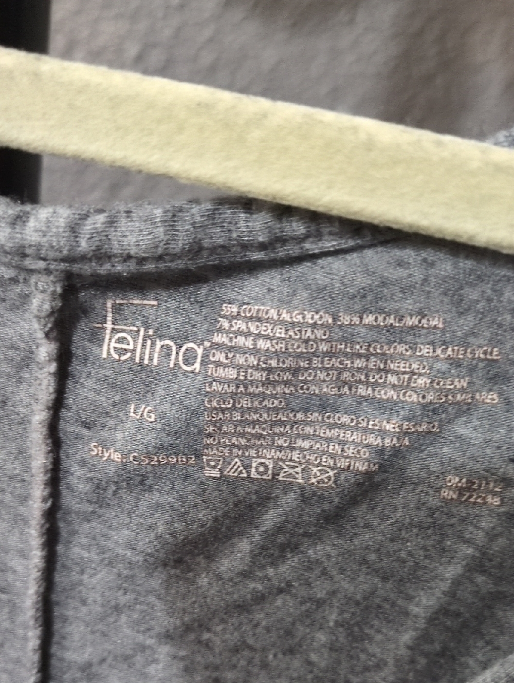Felina Grey Sleeveless V-Neck Nightgown - Picture 2 of 3